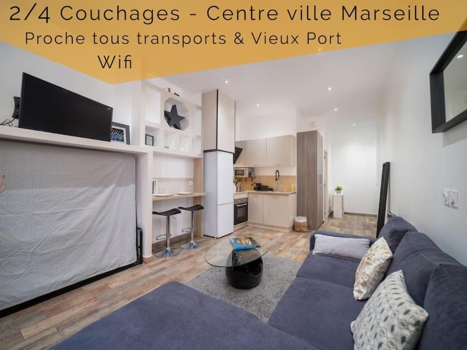 Appartement Tout Equipe 2 A 4 Couchages Au Coeur Du Vieux Port Марсель Екстер'єр фото